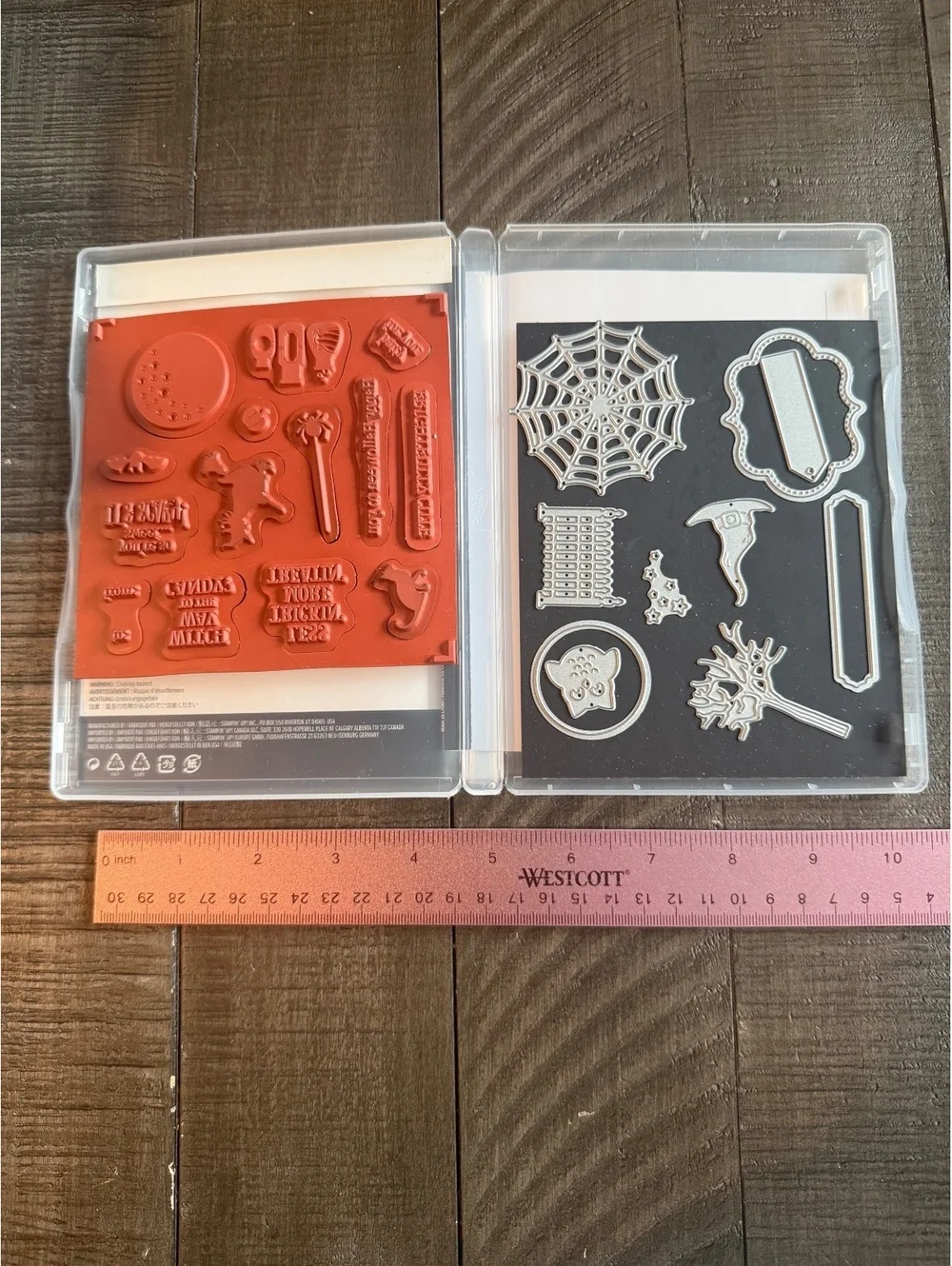 Stampin’ Up Frightfully Cut stamp set with die cuts